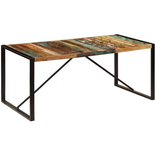  Blagovaonski stol od masivnog obnovljenog drva 180 x 90 x 75 cm