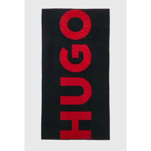 Hugo Pamučni ručnik boja: crna
