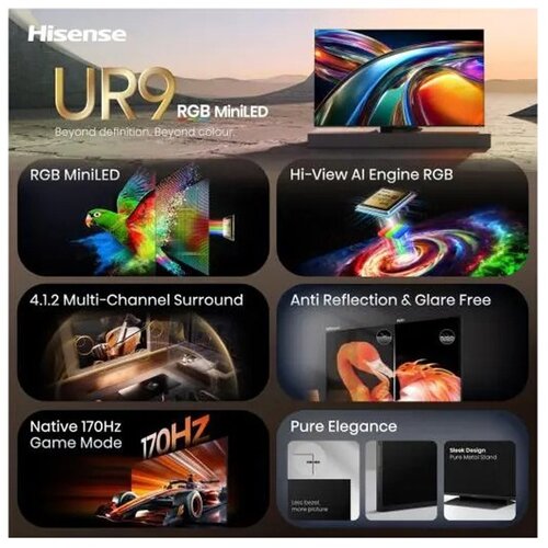 Hisense 65 inča 65UR9S ULED RGB Mini-LED 4K UHD Smart TV Cene