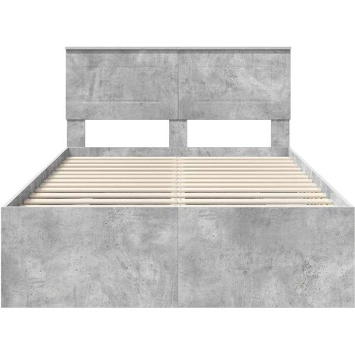  Okvir za krevet s uzglavljem Betonski sivi 120 x 123 cm - Beton siva 120 x 200 cm Slike