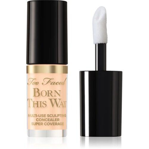 Too Faced Born This Way Super Coverage Multi-Use Concealer Travel Size dolgoobstojni korektor za polno prekrivanje odtenek Almond 2 ml Cene