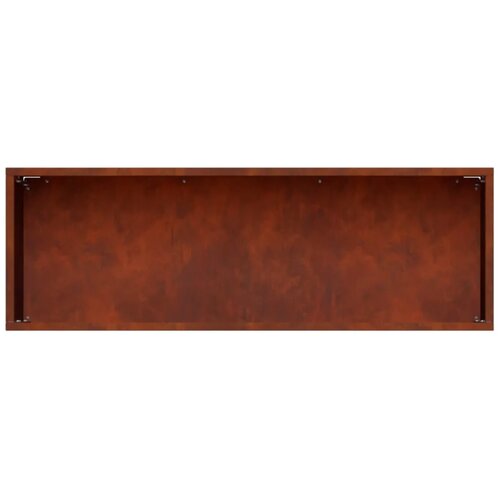  Vrtna saksija 2 kom. Rđa 40 x 20 x 20 cm Otporni čelik - Otporni čelik 40 x 20 x 20 cm 2 Slike