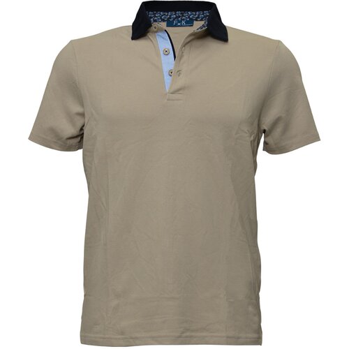 F * * K moška polo majica Modern Elegance bež Cene