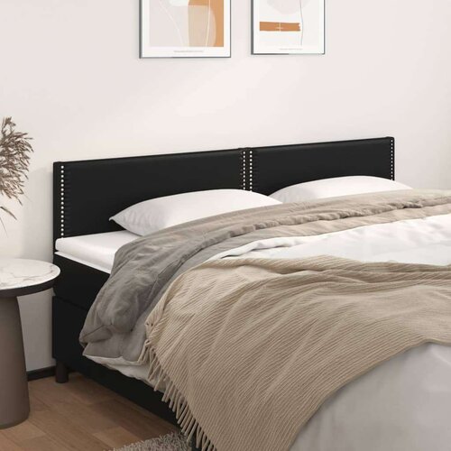  Uzglavlja 2 kom crna 100x5x78/88 cm od umjetne kože Cijene