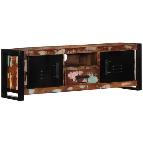 Furnova TV omarica 100x30x35 cm masivni les obnovljen, (21924786) Slike