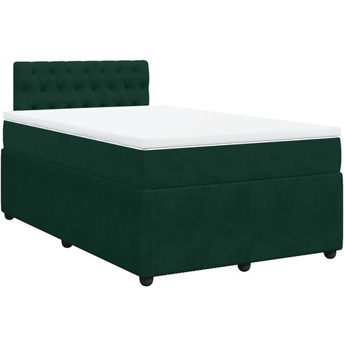  Krevet box spring s madracem tamnozeleni 120x190 cm bar&amp;scaron;unasti Slike