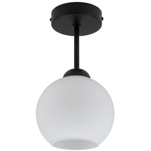 Brilagi LED plafonski luster RETRO GLASS 1xE27/60W/230V &amp;Oslash; 15 cm crna/bela Slike