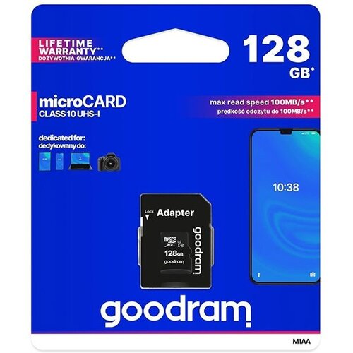 Goodram MICRO SD 128GB 100MB/S GOODRAM Slike