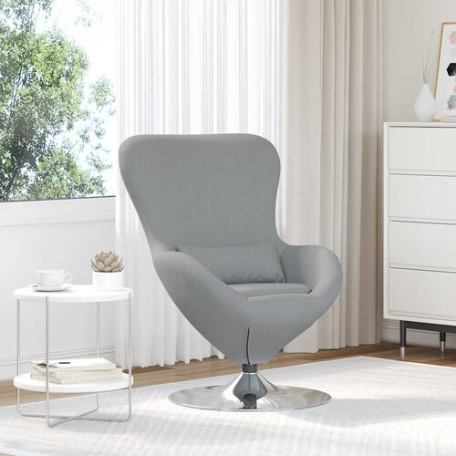  Jajolika fotelja Svijetlo siva 63 x 73 x 90 cm tkanina Cijene