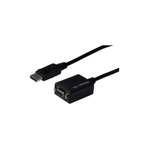 Digitus DisplayPort / VGA Adapter [1x Muški konektor DisplayPort - 1x Ženski konektor VGA] Crna Cijene