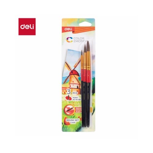  ČETKICE DELI ZA SLIKANJE OKRUGLE 1/3 PONIJEVA DLAKA EC405 Cene