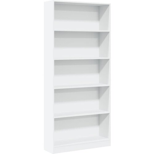 Maison Chic Knjižna omara - Knjižni regal bela 80x24x176 cm inženirski les, (21724839) Slike