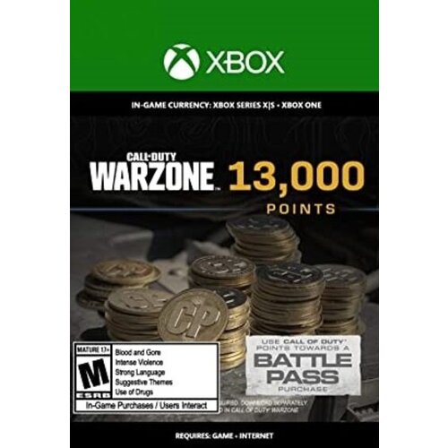  13,000 call of duty: warzone points xbox live key global Cene