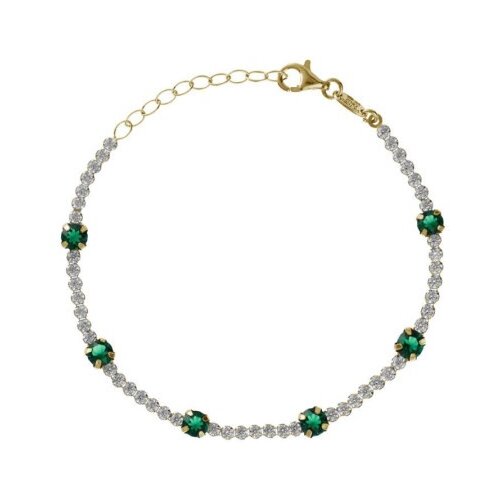 Victoria Cruz shine emerald gold narukvica sa swarovski kristalima ( a4667-20dp ) Slike
