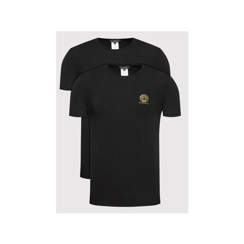 Versace Set dveh majic AU10193 Črna Slim Fit Slike