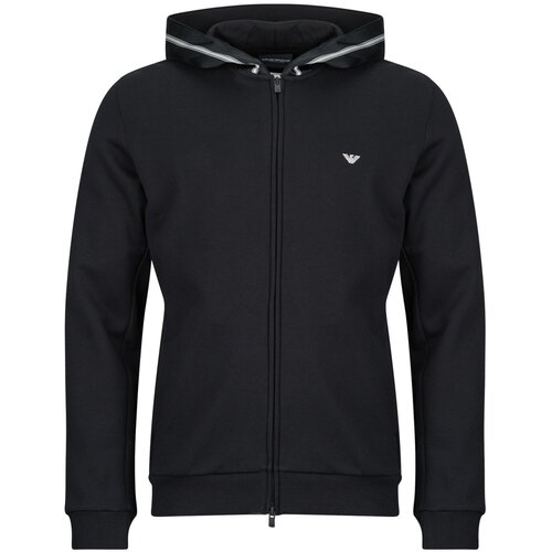 Emporio Armani HOODED FULL ZIP BASIC TERRY Crna Slike