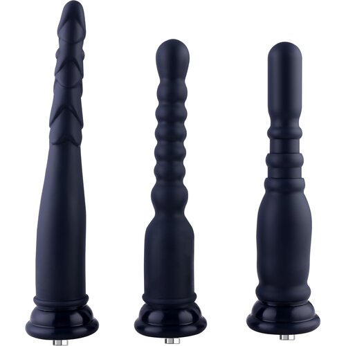 HiSmith HSA01 Anal Training Kit Silicone KlicLok Black 3 pcs Slike