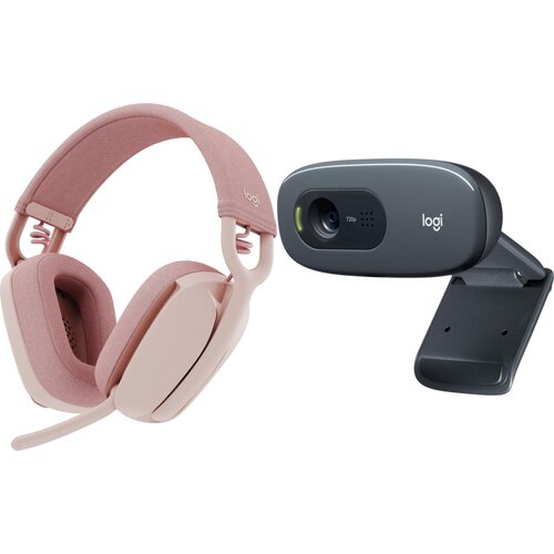 Logitech Slu&amp;scaron;alke Zone Vibe 100 z Webcam C270, (5000541152) Slike