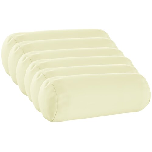  Presvlaka za jastuk 6 pcs HEERLEN Krem Ø 15 x 40 cm Poliester Cene