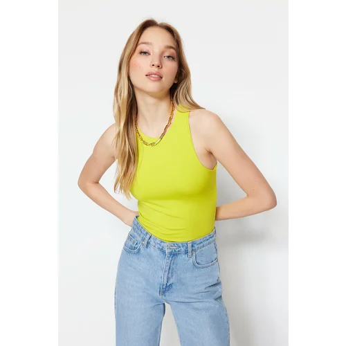 Trendyol Bodysuit - Yellow - Slim fit