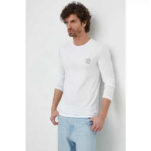 Versace Majica z dolgimi rokavi 2-pack moški, bela barva