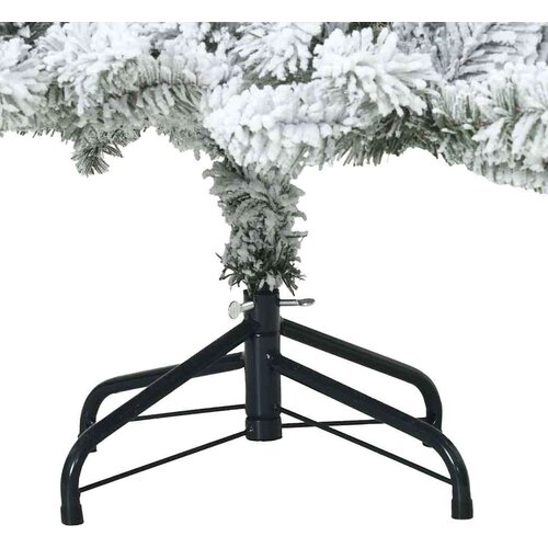 VidaXL Umjetno božićno drvce s nogom with LEDs s stalakom 150cm PVC Slike