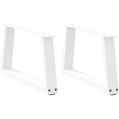  Noge blagovaonskog stola V-oblika 2 kom bijele 50x(30-31 3) cm Slike
