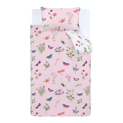 RHS Enojna otroška posteljnina 135x200 cm Butterfly Garden – Cene
