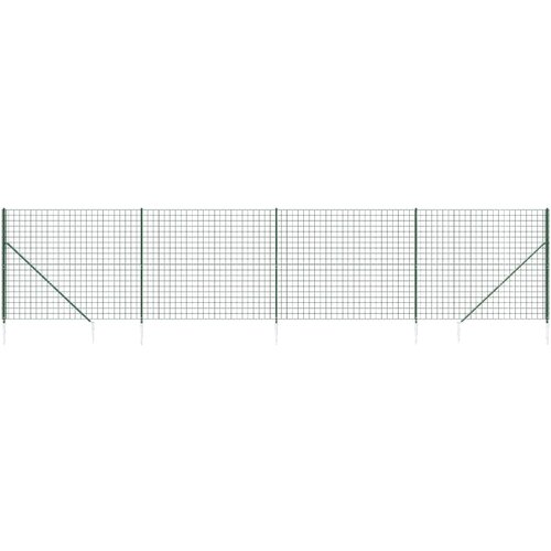 VidaXL Mrežna ograja s konicami za postavitev zelena 2x10 m, (20822273) Slike