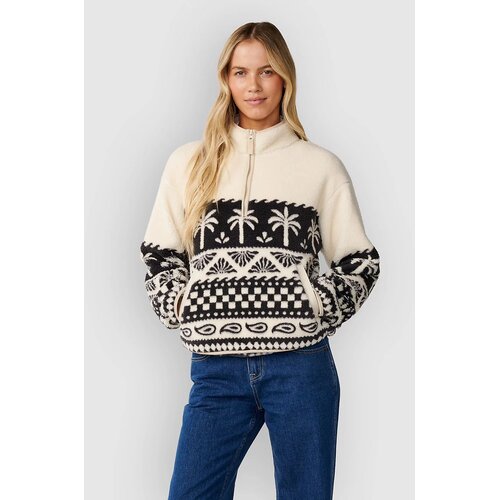 Rip Curl Bossa Nova 1/4 Zip Polar Half-Zip Fleece Swe white Cijene