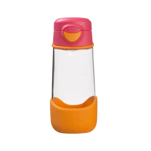 b.box Plastenka za pitje Sport 450 ml – rožnata/oranžna