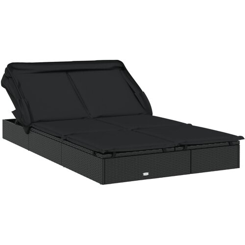 LEŽAJ za sunčanje za 2 osobe 213 x 118 x 97 cm poliratan Slike