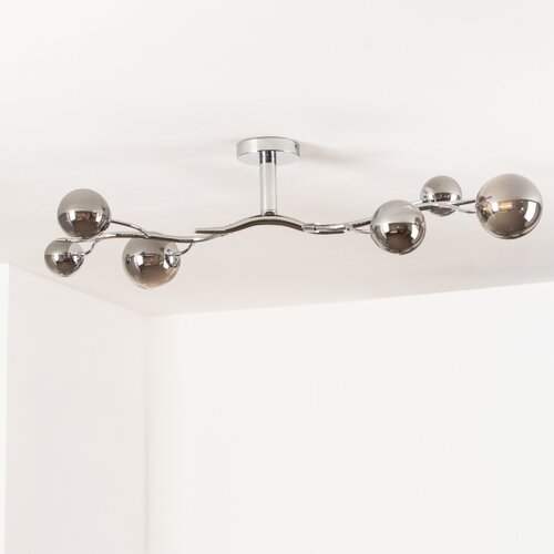  Brilagi - LED plafonski luster MISTEL 6xG9/3W/230V crni hrom/dimljeno Slike