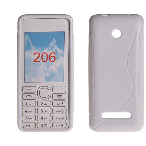  S silikonski ovitek nokia nokia 206 bel Slike