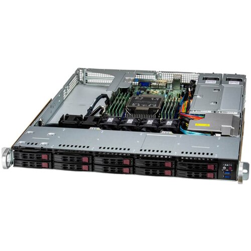 Supermicro Server AS-111E-WR, Silver 4510, 2x 16GB DDR5, 480GB Boot M.2 NVMe, IPMI BMC, 2x 1GbE BaseT LoM, LSI MegaRAID 9560-8i, 8-Port Int Cene