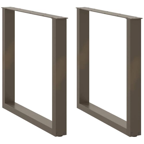  Noge za blagovaonski stol U-oblik 2 kom Prirodni čelik 90 x (72-73) cm Čelik Cijene