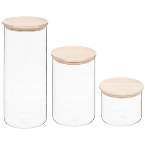 Five Set 3 tegle hermet boro staklo drvo (203059) Cene