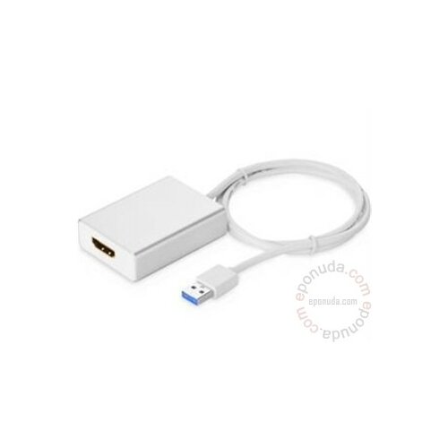 Green Connection adapter USB 3.0 Tip A - HDMI + DVI-I Dual Link (F) - HDMI (M) GC-U32HD1 adapter Slike