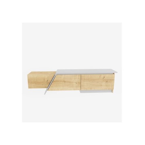 Hanah home tv polica zonas sapphire oak white Slike