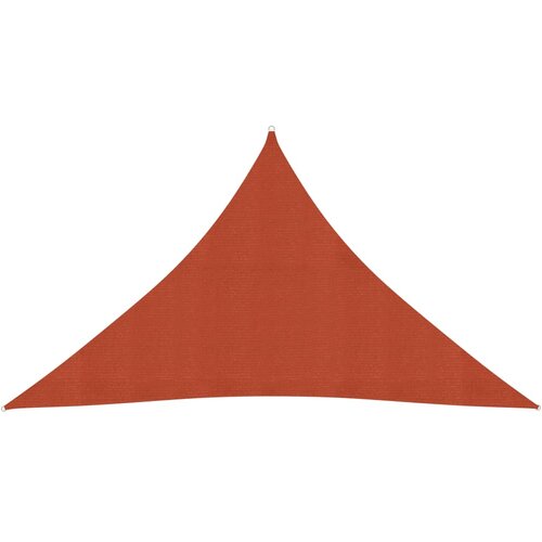 vidaXL Senčno jadro 160 g/m² terakota 3,5x3,5x4,9 m HDPE Cene