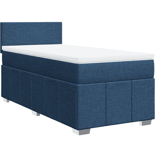vidaXL Krevet s oprugama i madracem plavi 100 x 200 cm od tkanine Cijene