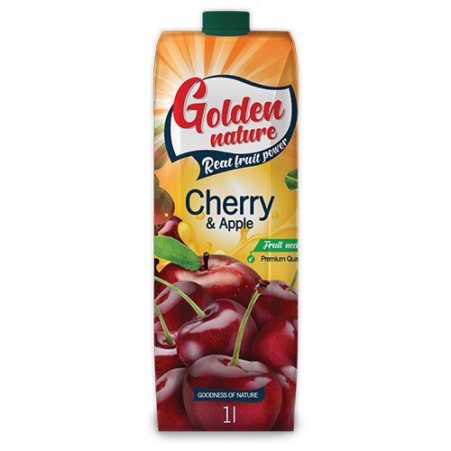  golden nature negazirani sok višnja i jabuka, 1L Cene
