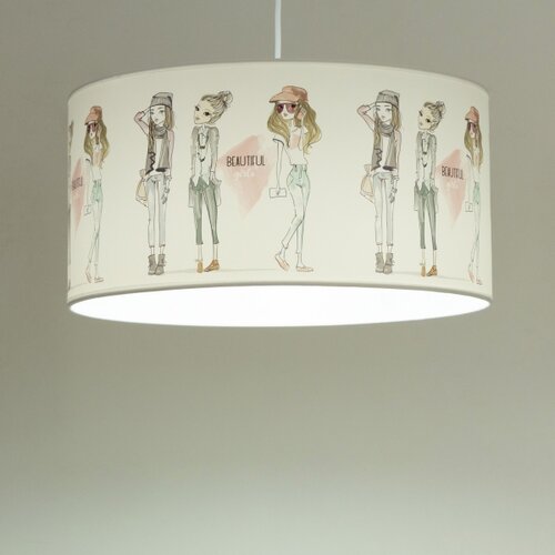  Dečiji luster GIRLS VIBES 1xE27/60W/230V, prečnik 40 cm, za devojčice Slike