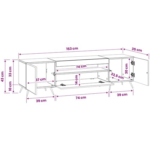  LED TV kabinet Bijela Konstruirano drvo Slike