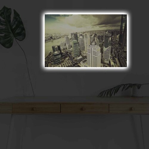Wallity Slika sa LED osvetljenjem 4570DHDACT-089, 45x70 cm Cene