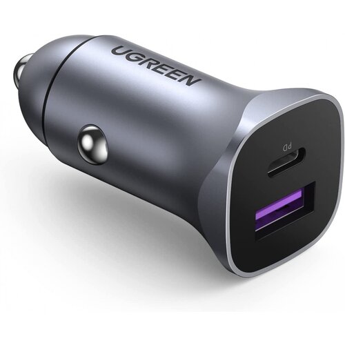 Ugreen auto punjač USB+USB-C QC 3.0 30W Slike