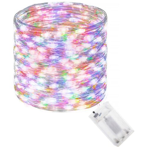  LED lampice na baterije, 100 LED šarene diode Cene