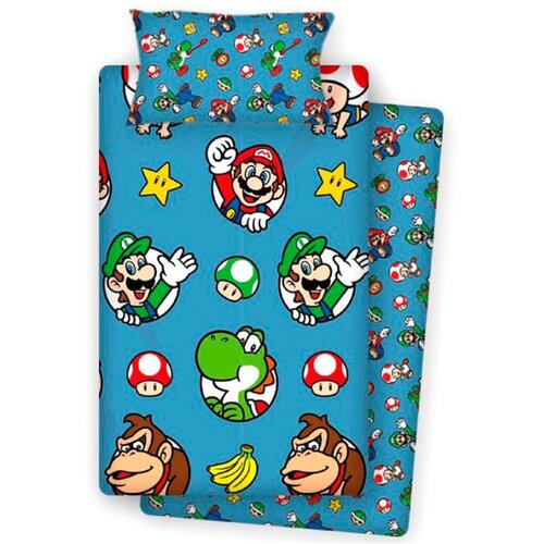 Nintendo Super Mario Bros Set Posteljine za Krevet 90cm Cijene