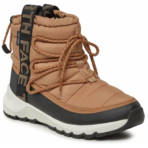 The North Face Škornji za sneg W Thermoball Lace Up WpNF0A5LWDKOM1 Almond Butter/Tnf Black