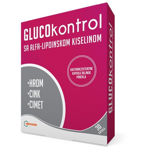 Inpharm glucokontrol 30 kapsula Slike